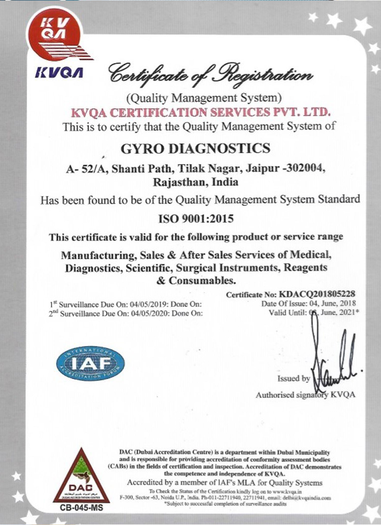 ISO 9001 Gyro